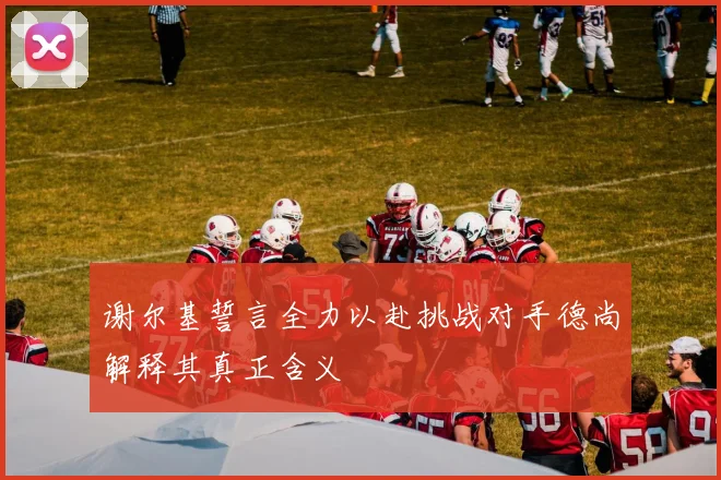 谢尔基誓言全力以赴挑战对手德尚解释其真正含义
